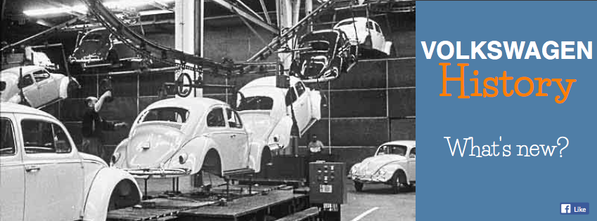 VW Beetle production line image.